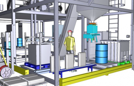 Continue industriële deegbereiding en -verwerkingsinstallatie