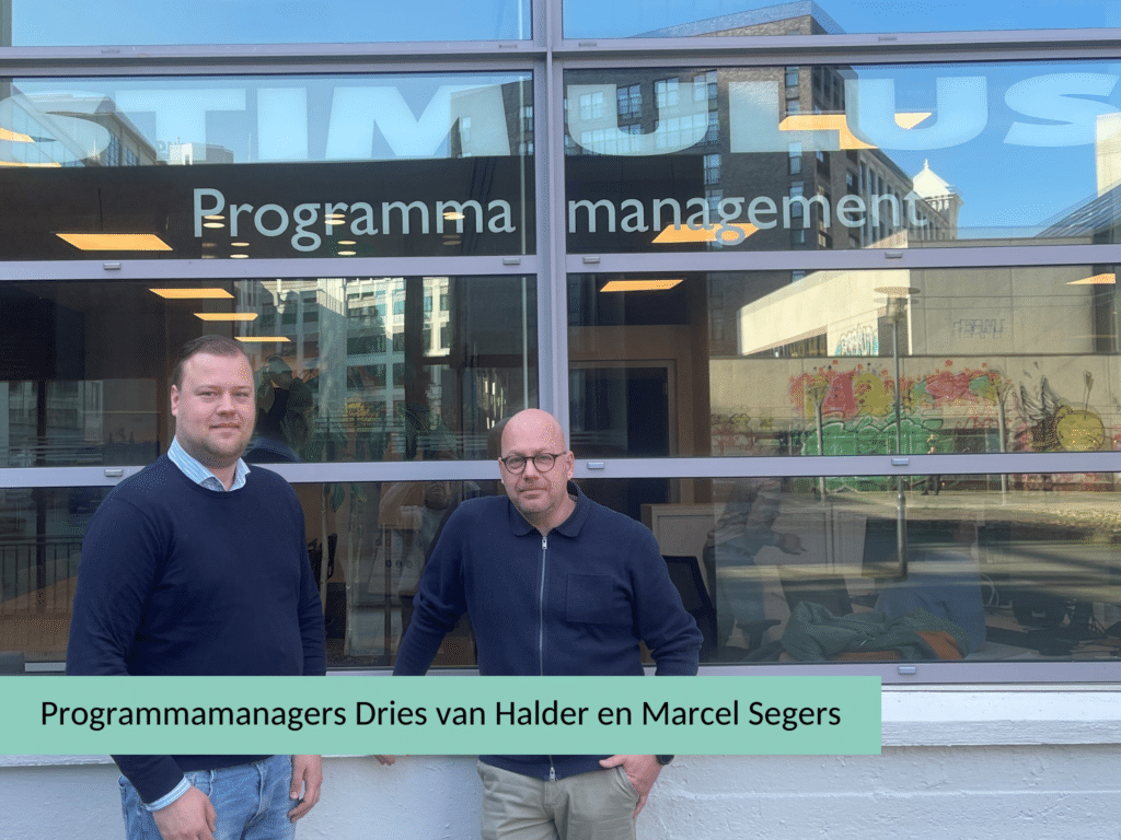 Programmamanagers Dries van Halder en Marcel Segers
