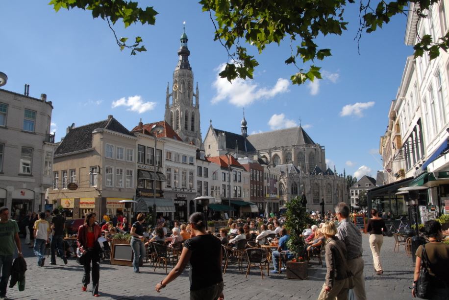 Afbeelding van een stadsplein
